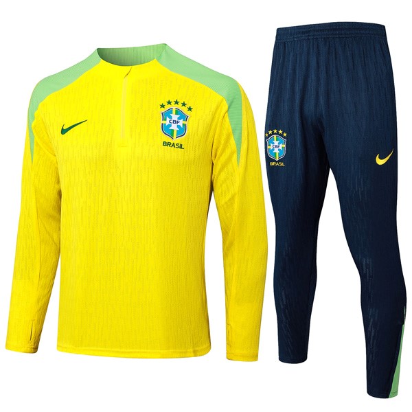 Sudadera De Training Brasil 2024/25 Amarillo